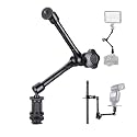 11" Magic Articulating Adjustable Arm with 1/4" Tripod Screw for DSLR Camera, LCD Monitor, LED Lights, Flash Light, Microphone (Articulating Arm)