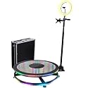 N360 RGB Photo Booth Neon Machine 30" Inches for Parties Video Camera Booth Selfie Platform Spin (N360 RGB + Box)