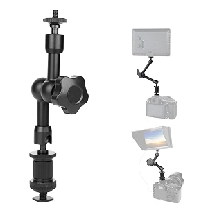 magic articulating adjustable arm with 1434 tripod screw for dslr camera lcd monitor led lights flash light microphone mini-articulating arm