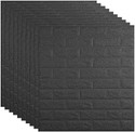 Yugam 77 cm x 70 cm Decorative Paper Wallpaper (Black, Pack of 2)