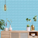 Yugam 77 cm x 70 cm Decorative Paper Wallpaper (Blue, Pack of 12)