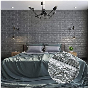 yugam 77 cm x 70 cm decorative paper wallpaper grey pack of 15