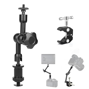 734 magic articulating adjustable arm with 1434 tripod screw for dslr camera lcd monitor led lights flash light microphone 734 articulating arm with crab holder