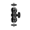 Min Magic Articulating Adjustable Arm with 1/4" Tripod Screw for DSLR Camera, LCD Monitor, LED Lights, Flash Light, Microphone (Dual Ballhead)