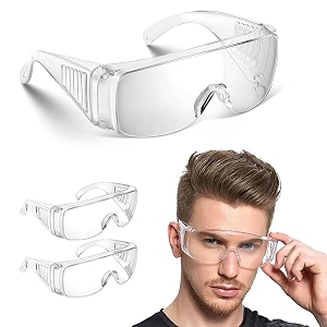yugan multipurpose safety goggles for bike riding amp dust safety  lightweight anti-fog uv protective scratch-resistant polycarbonate lens for riding dust lab amp industrial use 2
