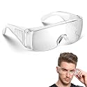 Yugan Safety Goggles for Men & Women | Bike Riding & Dust Safety Transparent Glasses | Lightweight, Anti-Fog, UV Protective, Scratch-Resistant Polycarbonate Lens for Lab & Industrial Use