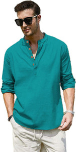 Yugnik Men Solid Straight Kurta