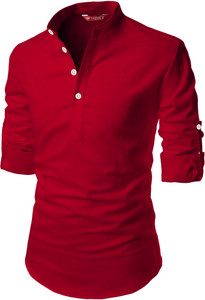 Yugnik Men Solid Straight Kurta