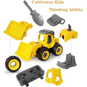 friction powered pull back vehicles engineering construction truck toy for 3 years old kids boys girls multicolor 4 pack construction toy