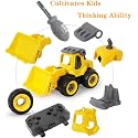 Friction Powered Pull Back Vehicles Engineering Construction Truck Toy for 3+ Years Old Kids Boys Girls (Multicolor) (4 Pack Construction Toy)