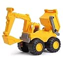 Friction Powered Pull Back Vehicles Engineering Construction Truck Toy for 3+ Years Old Kids Boys Girls (Multicolor) (Dig &amp;Dump)