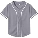 Yuji Itadori Kids Baseball Jersey Button Boys Short Sleeve T-Shirts Hip Hop Fashion Casual Sports Solid Color Shirt