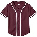 Yuji Itadori Kids Baseball Jersey Button Boys Short Sleeve T-Shirts Hip Hop Fashion Casual Sports Solid Color Shirt