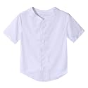 Yuji Itadori Kids Baseball Jersey Button Boys Short Sleeve T-Shirts Hip Hop Fashion Casual Sports Solid Color Shirt