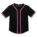 Yuji Itadori Kids Baseball Jersey Button Boys Short Sleeve T-Shirts Hip Hop Fashion Casual Sports Solid Color Shirt