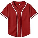 Yuji Itadori Kids Baseball Jersey Button Boys Short Sleeve T-Shirts Hip Hop Fashion Casual Sports Solid Color Shirt