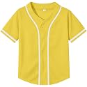 Yuji Itadori Kids Baseball Jersey Button Boys Short Sleeve T-Shirts Hip Hop Fashion Casual Sports Solid Color Shirt