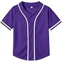 Yuji Itadori Kids Baseball Jersey Button Boys Short Sleeve T-Shirts Hip Hop Fashion Casual Sports Solid Color Shirt