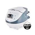 Yum Asia Panda Mini Rice Cooker With Ninja Ceramic Bowl and Advanced Fuzzy Logic (3.5 cup, 0.63 litre) 4 Rice Cooking Functions, 4 Multicooker functions, Digital LED display - 120V