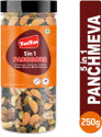 YUM YUM Mix Dry Fruits - Panchmeva - Almond,Cashew,Dates,Black Raisin,Green Raisin 250g- (1 x 250 g)