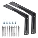 YUMORE Countertop Support Bracket, Heavy Duty 5mm L Bracket, 12x8 in