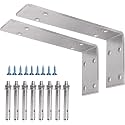 YUMORE Countertop Support Bracket, Heavy Duty 5mm L Bracket, 10 x 6 x 2 in