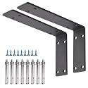 YUMORE Countertop Support Bracket, Heavy Duty 5mm L Bracket,10 x 6 in