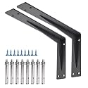 YUMORE Countertop Support Bracket, Heavy Duty 5mm L Bracket, 14×8×2 in