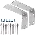 YUMORE Countertop Support Bracket, Heavy Duty 5mm L Bracket, 6 x 4 x 2 Inch