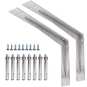 YUMORE Countertop Support Bracket, Heavy Duty 5mm L Bracket, 16x10×2 in