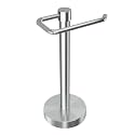 YUMORE Hand Towel Holder Stand Countertop Towel Rack Free Standing Towel Bar Hanger for Bathroom Kitchen (Brushed Nickel)