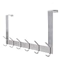 YUMORE Over the Door Hooks, Heavy Duty Door Hanger, Brushed Finish