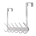 YUMORE Over The Door Hooks, Heavy Duty Door Hanger, Brushed Finish