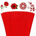 YUNAMI 100 Pcs Pink Pipe Cleaners for DIY Craft Flowers – Fuzzy Chenille Stems &amp; Fluffy Sticks for Arts &amp; Crafts, Creative School Projects, Kids Craft Supplies, Home &amp; Party Decor (Red, 100)