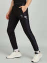 YUNEK Solid Men Black Track Pants