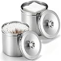 Yungyan 2 Pcs Stainless Steel Ointment Jars,Strap Handle Cover,5.8 x 6.3"