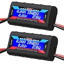 Yunsailing 2 Pcs 200A High Precision Watt Meter Power Analyzer Battery Consumption Performance Monitor Amp Meter Monitor with Backlight Digital LCD Screen for RC Solar Voltage Current Power (60V)