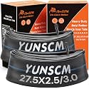 YUNSCM 2 PCS 27.5" Heavy Duty Fat Bike Tubes 27.5 x 2.50/3.0 (64/76-584)