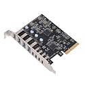 Yunseity PCIe to USB 3.2 Gen 2 Card, 8 Ports 4 Type C 4 Type A 10Gbps Bandwidth, with Plug and Play, for Wins for Linux for OS X Desktop PC