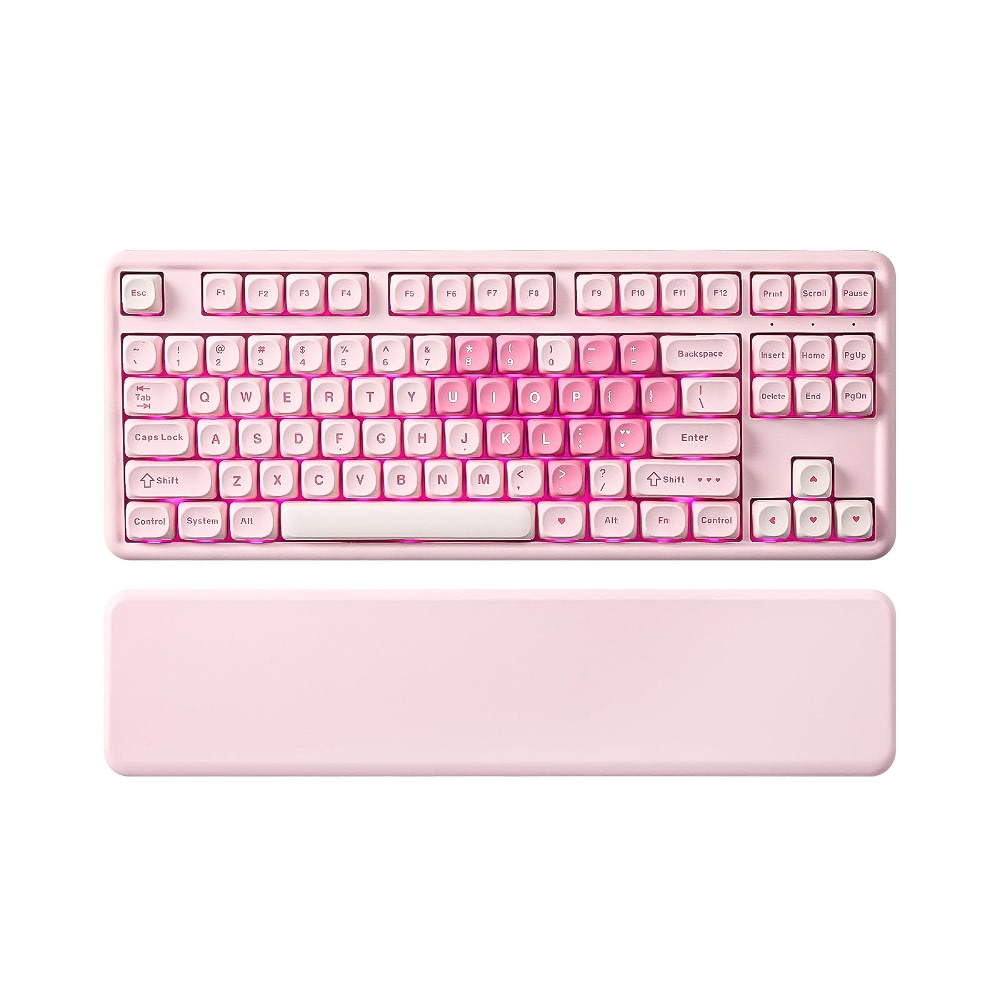 YUNZII B87 Wireless Mechanical Keyboard,QMK /VIA Programmable,TKL ...
