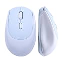 YUNZII C2 Silicone Wireless Mouse 1600 DPI Optical 2.4GHz (Blue)