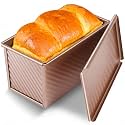 Yupjlia Pullman Loaf Pan with Lid, 1LB, Nonstick, Even Baking, Clean Easily