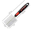 Pet Grooming Accessories Kit With cat and dogs Slicker Brush, Hair Double Side Comb for Long or Medium Haired Dogs and Cats (Pack of 2)