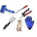 Stainless Steel Pet Grooming Accessories Kit with cat Dogs Nail Cutter with Large Filer Professional Grooming Lockable Tool for All Small Animals,Dogs, Puppies and Kittens