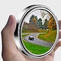 yusheng 2pcs 3" Adjustable Large Round Convex Spot Mirror, HD Large Glass Convex Rearview Mirror, Strong Adhesive Blind Spot Mirror for Car, Van, SUV and Trucks (75