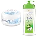 Yuthika Body Lotion Aloe Vera, 500 ml & Soft Touch Face Cream, 300 ml, Hydrating Moisturizer for All Skin Types, for Men & Women, Face Moisturizer for Women, Cream for Dry Skin