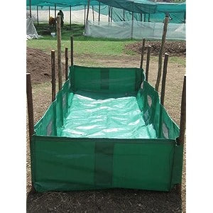 yuvagreen hdpe uv stabilize imported vergin fabric agro vermi compost making bed olive green imported olive green 12ftx4ftx2ft