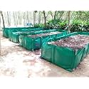 YUVAGREEN HDPE UV Stabilize Imported Vergin Fabric Agro Vermi Compost Making Bed Olive Green (Green, 16ftx4ftx2ft)