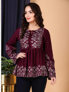 Yuvanj Printed Viscose Rayon High Low Kurta
