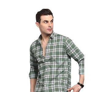 Yuvawear Mens Full Sleeve Checkered Casual Shirt